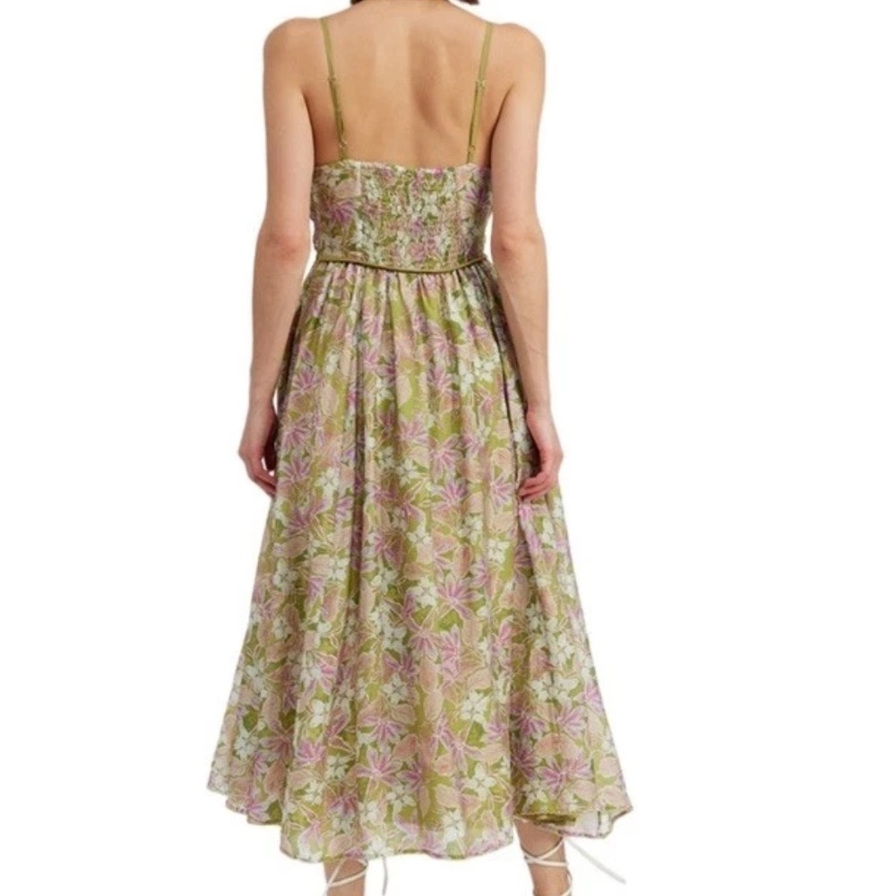 En Saison Pink Floral Midi Dress, Medium, New - Picture 9 of 9
